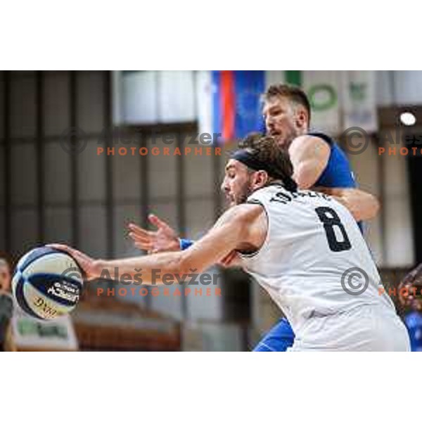 In action during OTP Bank League match between Ilirija and Terme Olimia Podcetrtek in Ljubljana, Slovenia on October 11, 2024