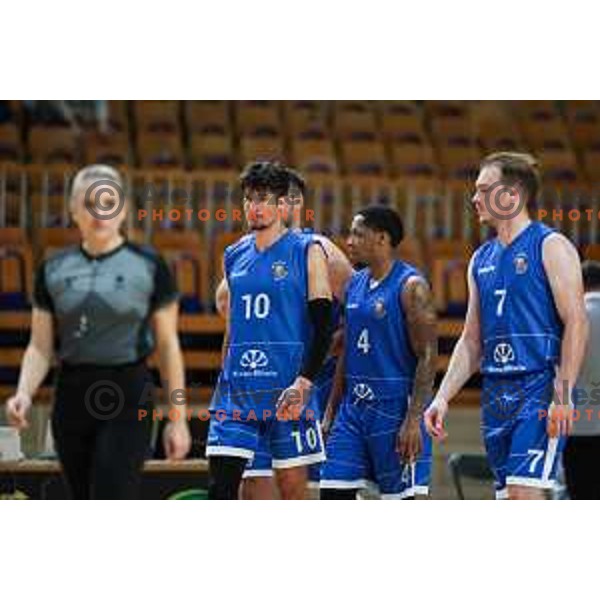 In action during OTP Bank League match between Ilirija and Terme Olimia Podcetrtek in Ljubljana, Slovenia on October 11, 2024