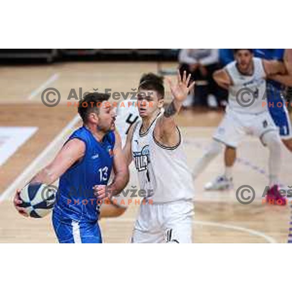 In action during OTP Bank League match between Ilirija and Terme Olimia Podcetrtek in Ljubljana, Slovenia on October 11, 2024