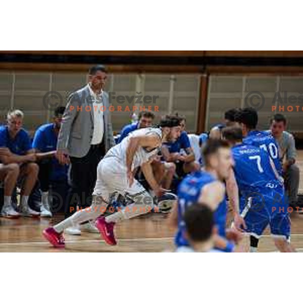 In action during OTP Bank League match between Ilirija and Terme Olimia Podcetrtek in Ljubljana, Slovenia on October 11, 2024