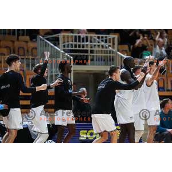 In action during OTP Bank League match between Ilirija and Terme Olimia Podcetrtek in Ljubljana, Slovenia on October 11, 2024