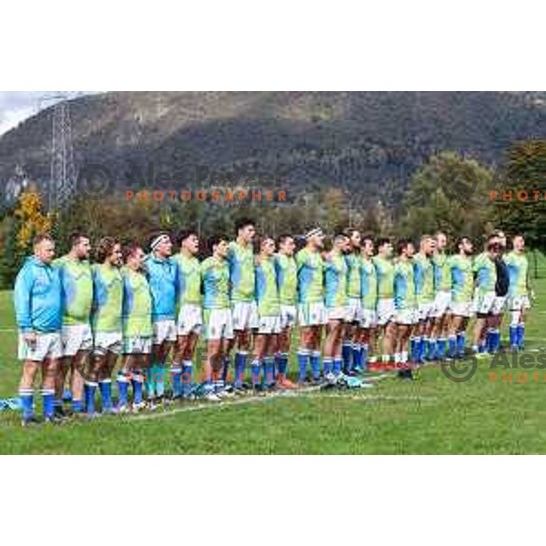 In action during Rugby Europe Conference D match between Slovenia and Kosovo in Stanezice Oval Ljubljana, Slovenia on October 12, 2024