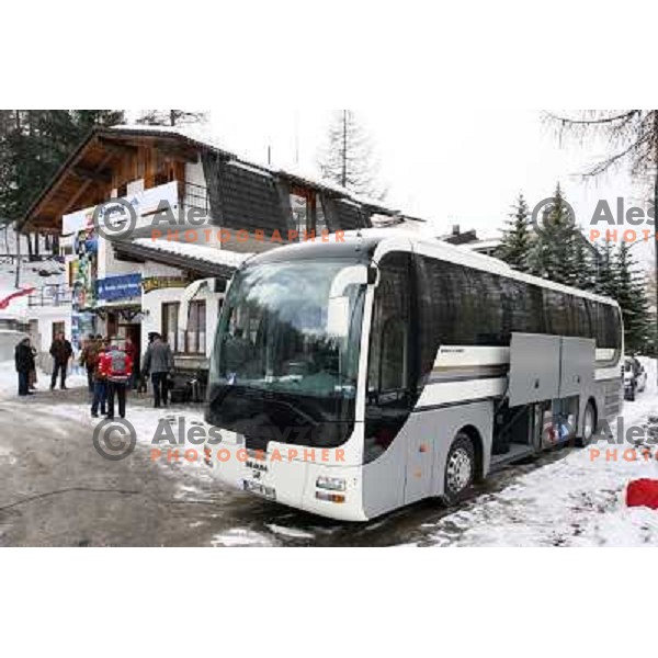 IOC marketing representatives visit Slovenian Olympic meeting point during 2006 Torino Winter Olympic games on February 17, Sauze d\'Oulx