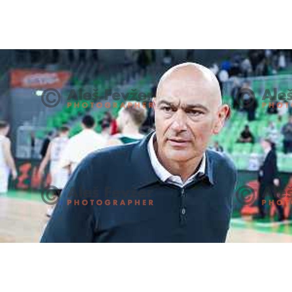 Emil Tedeschi during BKT EuroCup 2024/2025 basketball match between Cedevita Olimpija and 7Bet Lietkabelis Panevezys in SRC Stozice, Ljubljana, Slovenia on October 15, 2024