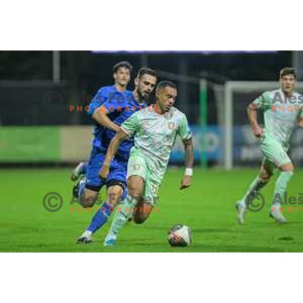 Thalisson Charles Alves Moreira during Prva liga Telemach 2024/2025 football match between Nafta and Olimpija in Športni park Lendava, Slovenia on October 19, 2024