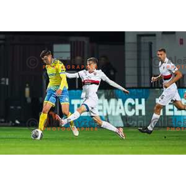 Veljko Mijailovic in action during Prva liga Telemach 2024/2025 football match between Koper and Primorje in Koper on October 19, 2024