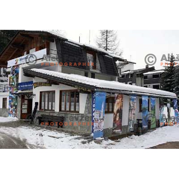 IOC marketing representatives visit Slovenian Olympic meeting point during 2006 Torino Winter Olympic games on February 17, Sauze d\'Oulx