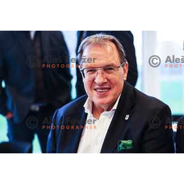 Adam Delius at General Assembly of Slovenia Football Association (NZS) at NNC Brdo pri Kranju, Slovenia on October 24, 2024