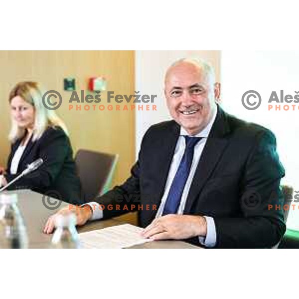 Radenko Mijatovic at General Assembly of Slovenia Football Association (NZS) at NNC Brdo pri Kranju, Slovenia on October 24, 2024