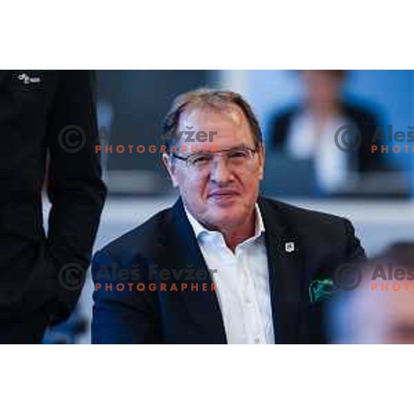 Adam Delius at General Assembly of Slovenia Football Association (NZS) at NNC Brdo pri Kranju, Slovenia on October 24, 2024