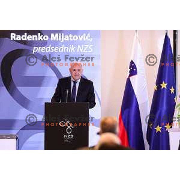 Radenko Mijatovic at General Assembly of Slovenia Football Association (NZS) at NNC Brdo pri Kranju, Slovenia on October 24, 2024