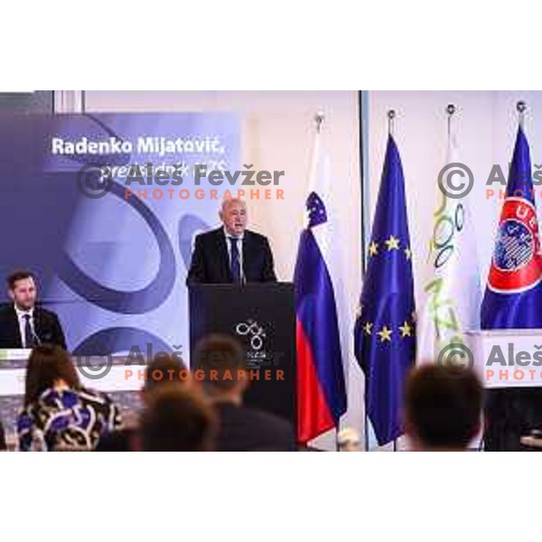 Radenko Mijatovic at General Assembly of Slovenia Football Association (NZS) at NNC Brdo pri Kranju, Slovenia on October 24, 2024