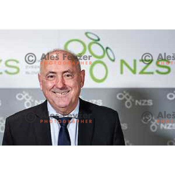 Radenko Mijatovic, president of Slovenia Football Association (NZS) during press conference at NNC Brdo pri Kranju, Slovenia on October 24, 2024
