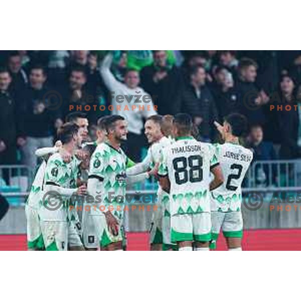 in action during UEFA Conference League football match between Olimpija (SLO) and Lask (AUT) in Ljubljana, Slovenia on October 24, 2024