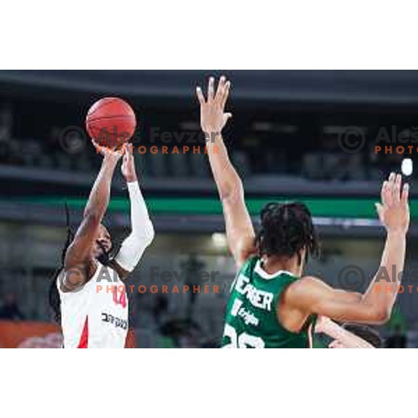 in action during BKT EuroCup 2024/2025 basketball match between Cedevita Olimpija and Hapoel Bank Yahav Jerusalem in SRC Stozice, Ljubljana, Slovenia on October 30, 2024