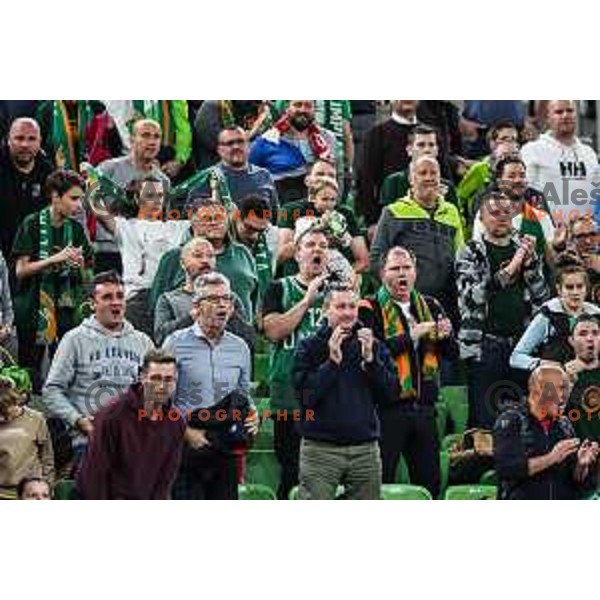 in action during BKT EuroCup 2024/2025 basketball match between Cedevita Olimpija and Costa JL Bourg en Bresse in SRC Stozice, Ljubljana, Slovenia on November 6, 2024