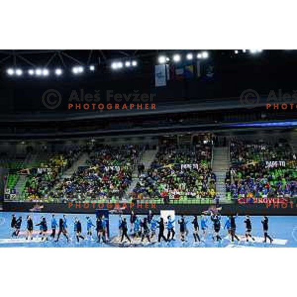 in action during EHF Women’s Champion League 2024/25 match between Krim Mercator and Metz Handball in Arena Stozice, Slovenia, 10th November 2024. Photo: Grega Valancic / alesfevzer.com