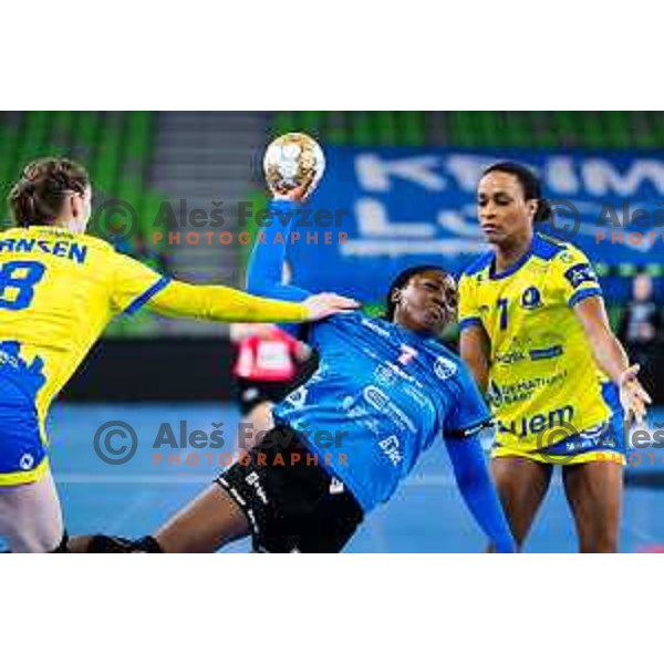 Zaadi Deuna, Grace of Krim Mercator in action during EHF Women’s Champion League 2024/25 match between Krim Mercator and Metz Handball in Arena Stozice, Slovenia, 10th November 2024. Photo: Grega Valancic / alesfevzer.com