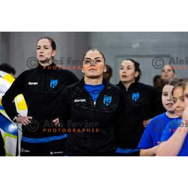 Radicevic Jovanka of Krim Mercator in action during EHF Women’s Champion League 2024/25 match between Krim Mercator and Metz Handball in Arena Stozice, Slovenia, 10th November 2024. Photo: Grega Valancic / alesfevzer.com