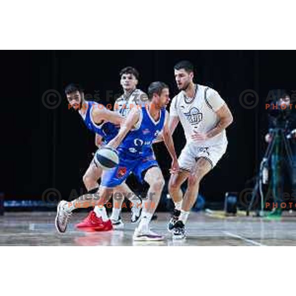 Luka Lapornik in action during OTP Bank League match between Ilirija and Sentjur in Ljubljana, Slovenia on November 10, 2024