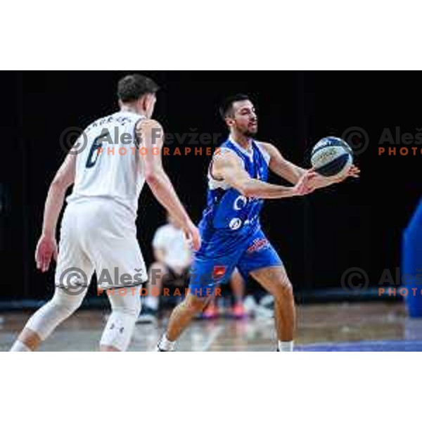 Nal Belko in action during OTP Bank League match between Ilirija and Sentjur in Ljubljana, Slovenia on November 10, 2024