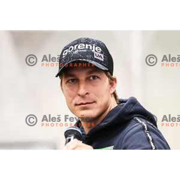 Jurij Tepes, head coach of Slovenia Women\'s Ski jumping team during Slovenia Ski-jumping team press conference in Ljubljana, Slovenia on November 11, 2024 