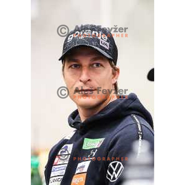 Jurij Tepes, head coach of Slovenia Women\'s Ski jumping team during Slovenia Ski-jumping team press conference in Ljubljana, Slovenia on November 11, 2024 