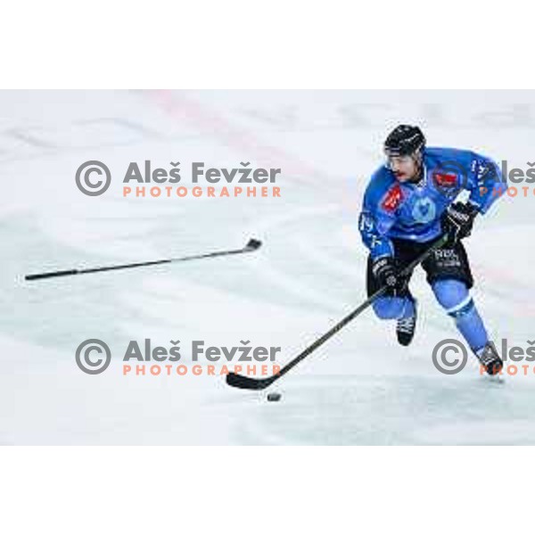 Alexandre Lavoie of SZ Olimpija in action during IceHL hockey match between SZ Olimpija and KAC Klagenfurt in Ljubljana, Slovenia on November 17, 2024. Photo: Filip Barbalic