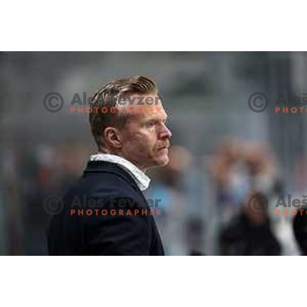 Antti Karhula during IceHL match between SZ Olimpija and Black Wings Linz in Ljubljana, Slovenia on November 22, 2024