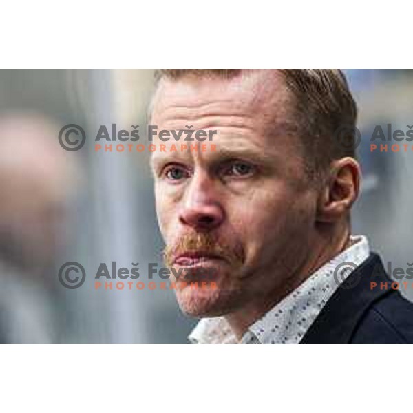 Antti Karhula during IceHL match between SZ Olimpija and Black Wings Linz in Ljubljana, Slovenia on November 22, 2024