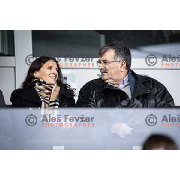 Lula Juncaj and George Juncaj during Prva liga Telemach football match between Mura and Olimpija in Fazanerija, Murska Sobota, Slovenia on November 24, 2024. Photo: Jure Banfi