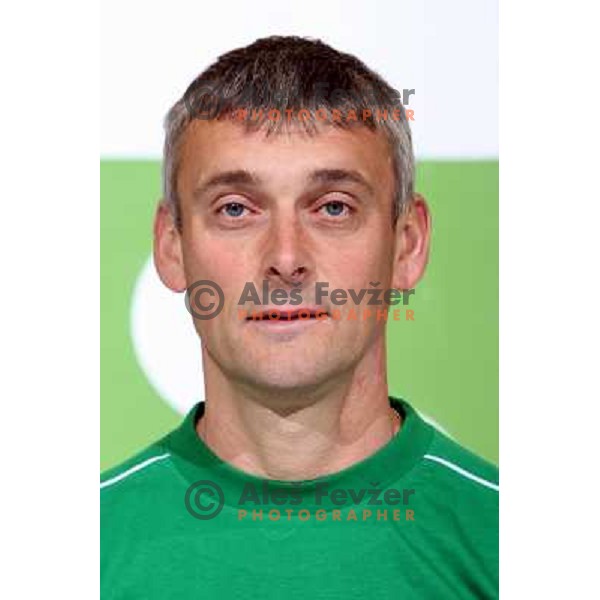 Milan Dragan, member of Tilia Olimpija ice-hockey team for season 2008-09 at official photo shooting in Hala Tivoli, Ljubljana 16.9.2008 