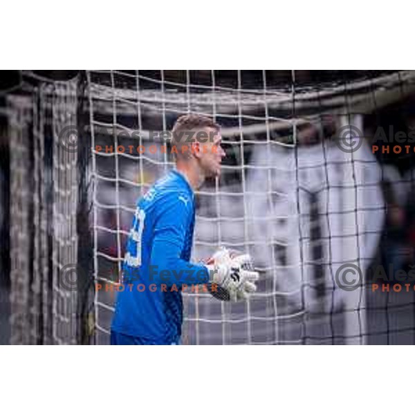 goalkeeper Matevz Vidovsek in action during Prva liga Telemach 2024/2025 football match between Mura and Olimpija in Mestni stadion Fazanerija, Murska Sobota, Slovenia on November 24th, 2024 Photo: Sebastijan Andrejek Bukovec