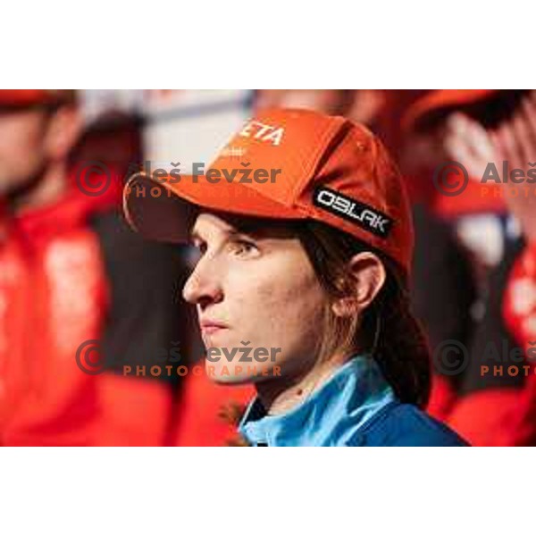 Ziva Klemencic of Slovenia Biathlon team during press conference in Ljubljana on November 25, 2024