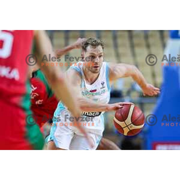 Jaka Blazic in action during FIBA EuroBasket 2025 Qualifiers between Slovenia and Portugal in Arena Bonifika, Koper, Slovenia on November 25, 2024