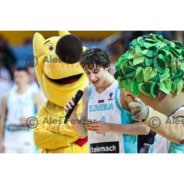 Mark Padjen in action during FIBA EuroBasket 2025 Qualifiers between Slovenia and Portugal in Arena Bonifika, Koper, Slovenia on November 25, 2024