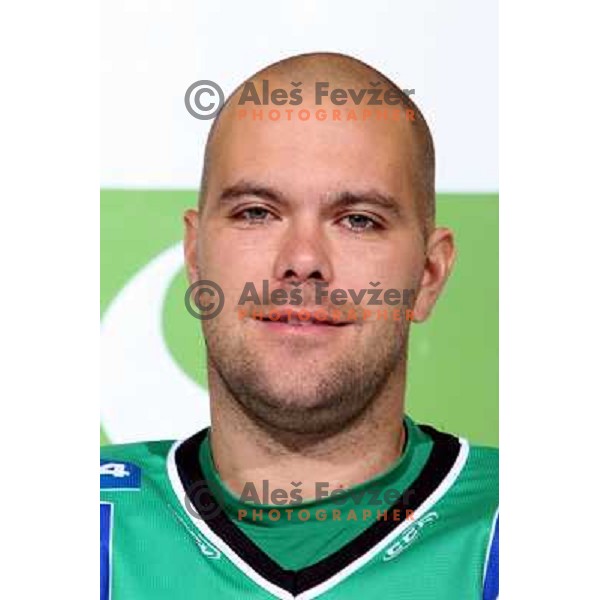 Kevin Mitchell, member of Tilia Olimpija ice-hockey team for season 2008-09 at official photo shooting in Hala Tivoli, Ljubljana 16.9.2008 