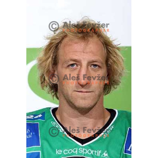 Tomaz Vnuk, member of Tilia Olimpija ice-hockey team for season 2008-09 at official photo shooting in Hala Tivoli, Ljubljana 16.9.2008 