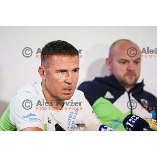 Gorazd Podrzavnik, head coach of Slovenia Swimming team during press conference in Ljubljana on November 27, 2024