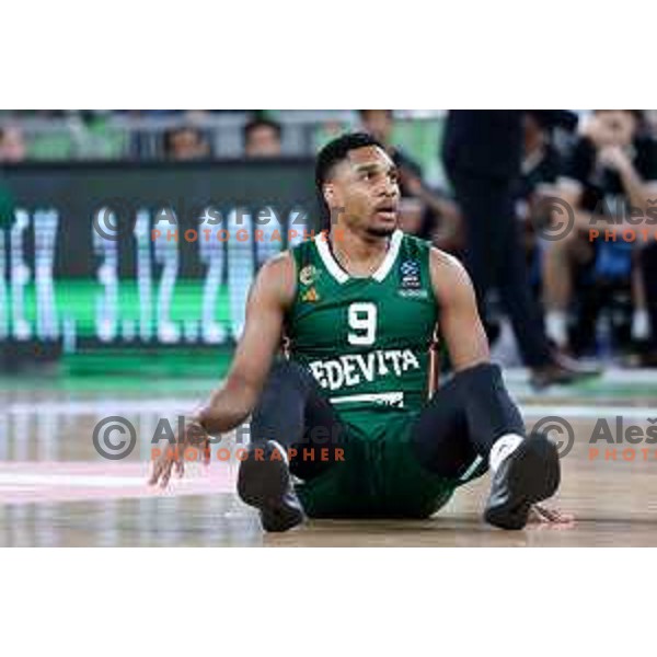 Brynton Lemar of Cedevita Olimpija in action during BKT EuroCup 2024/2025 basketball match between Cedevita Olimpija and Veolia Towers Hamburg in Ljubljana, Slovenia on November 28, 2024. Photo: Filip Barbalic