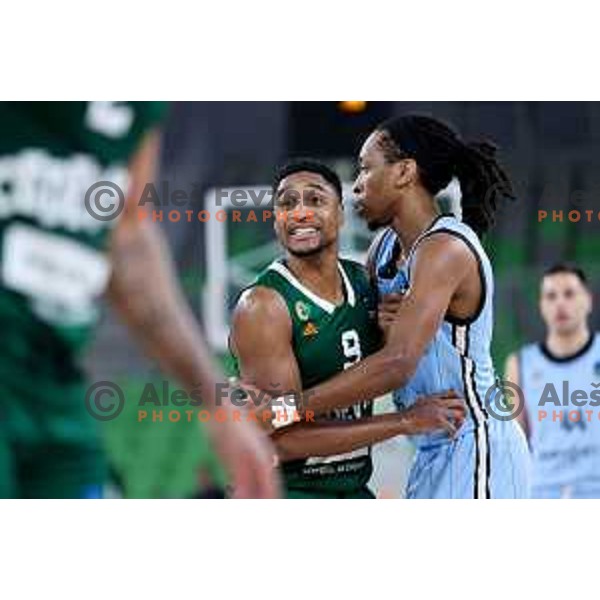 Brynton Lemar of Cedevita Olimpija in action during BKT EuroCup 2024/2025 basketball match between Cedevita Olimpija and Veolia Towers Hamburg in Ljubljana, Slovenia on November 28, 2024. Photo: Filip Barbalic