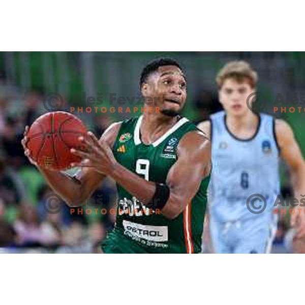 Brynton Lemar of Cedevita Olimpija in action during BKT EuroCup 2024/2025 basketball match between Cedevita Olimpija and Veolia Towers Hamburg in Ljubljana, Slovenia on November 28, 2024. Photo: Filip Barbalic