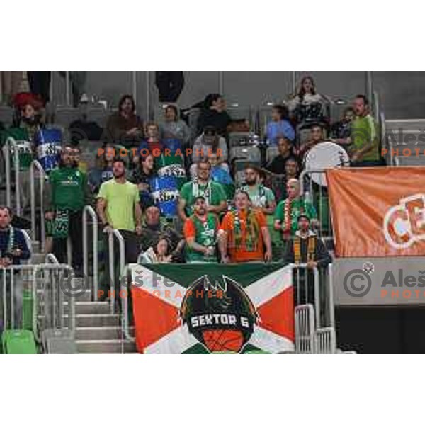 in action during BKT EuroCup 2024/2025 basketball match between Cedevita Olimpija and Veolia Towers Hamburg in SRC Stozice, Ljubljana, Slovenia on November 28, 2024