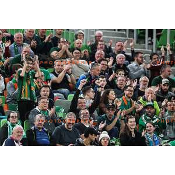 in action during BKT EuroCup 2024/2025 basketball match between Cedevita Olimpija and Veolia Towers Hamburg in SRC Stozice, Ljubljana, Slovenia on November 28, 2024