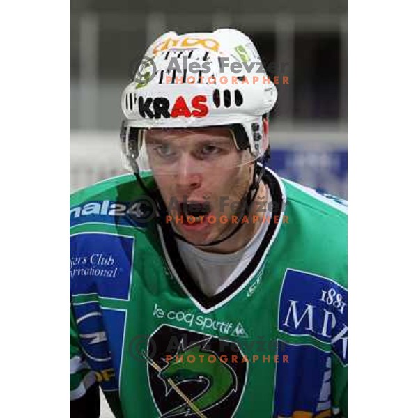 Andrej Tavzelj at ice-hockey game Tilia Olimpija- Red Bull Salzburg played in Hala Tivoli, Ljubljana, Slovenia 19.9.2008 