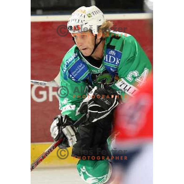 Tomaz Vnuk at ice-hockey game Tilia Olimpija- Red Bull Salzburg in first round of EBEL league played in Hala Tivoli, Ljubljana, Slovenia 19.9.2008 