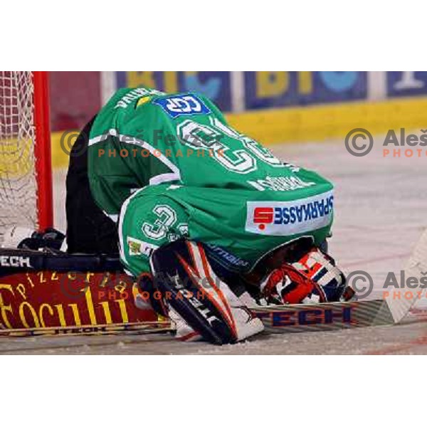 Mike Morrison at ice-hockey game Tilia Olimpija- Red Bull Salzburg in first round of EBEL league played in Hala Tivoli, Ljubljana, Slovenia 19.9.2008 