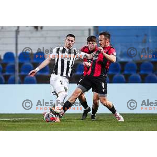 In action during Prva liga Telemach 2024/2025 football match between Primorje and Mura in Nova Gorica, Slovenia on November 30, 2024