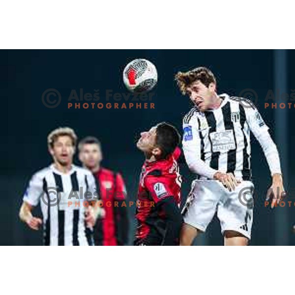 In action during Prva liga Telemach 2024/2025 football match between Primorje and Mura in Nova Gorica, Slovenia on November 30, 2024