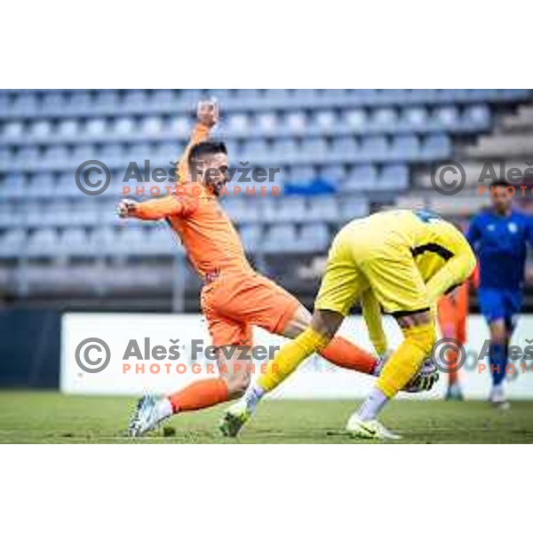 Aljosa Matko in action during Prva liga Telemach football match between Nafta and Celje in Sportni park Lendava, Slovenia on December 1, 2024. Photo: Jure Banfi